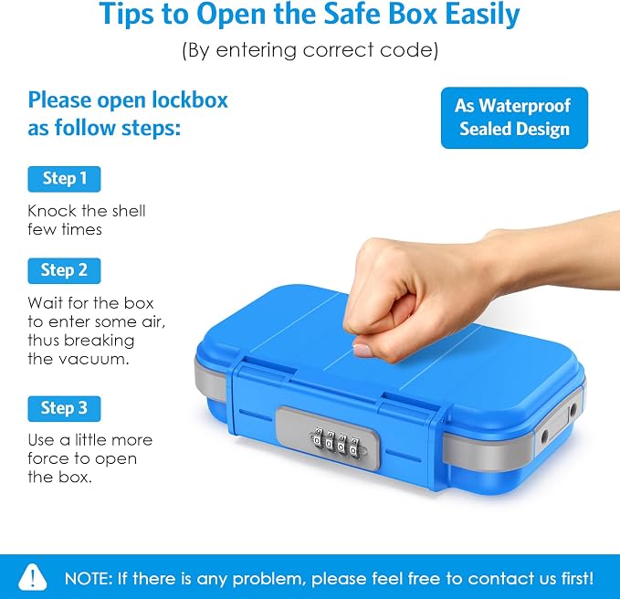 AMIR Portable Safe Box, Combination Security Case LockBox - Image 7