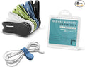 Kanemc 8-Pack Magnetic Cable Ties, Magnet Cord Wraps Reusable Silicone Cable by Kanemc