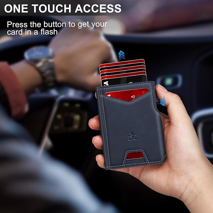 Wallet for Men Wallet with Slim Pop Up Card Holder 9-13 Cards, Bifold - Image 2