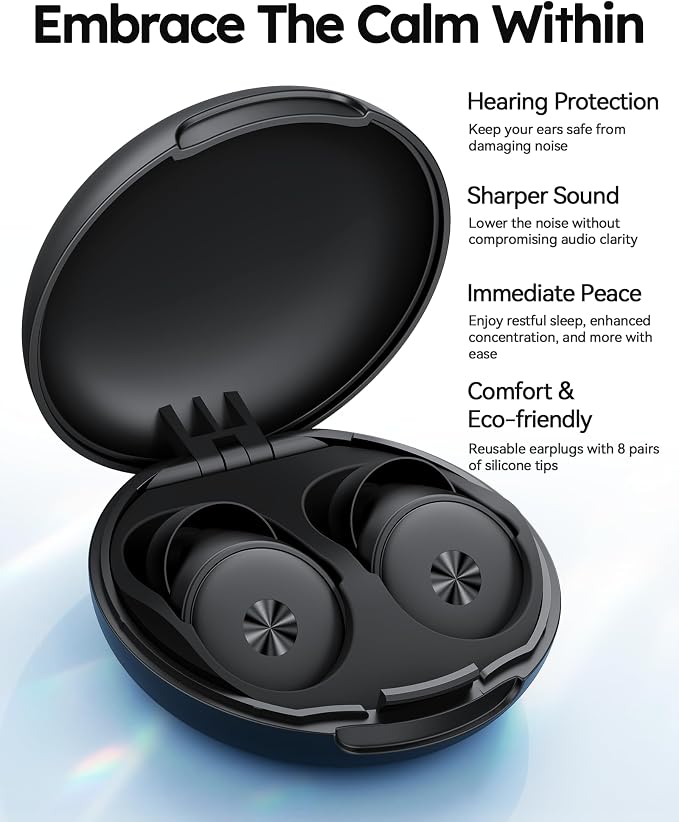 45dB Ear Plugs for Sleeping 0.1oz Ultra-Comfy Noise Cancelling Ear Plugs for - Image 3