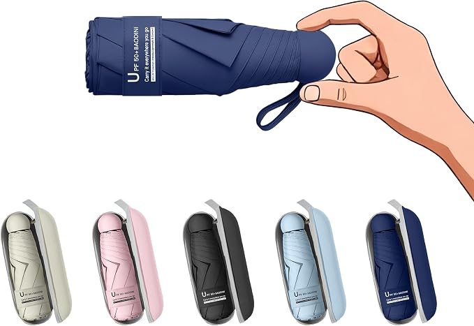 BAODINI Travel Mini Umbrella for Purse by BAODINI