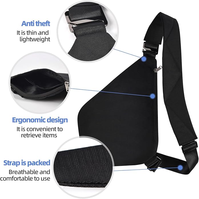 Anti Theft Crossbody Bag, Anti Theft Travel Bag - Image 5