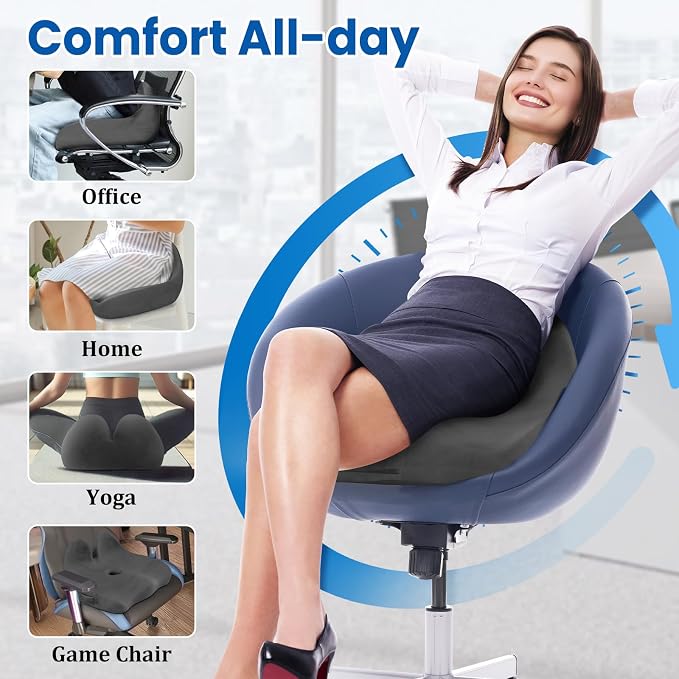 Seat Cushion, Memory Foam Office Chair Seat Cushion - Image 6