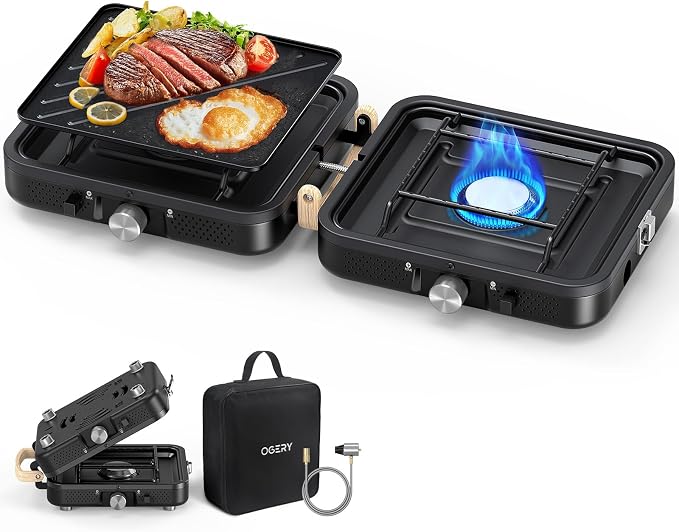OGERY 2-Burner Foldable Camping Stove by OGERY