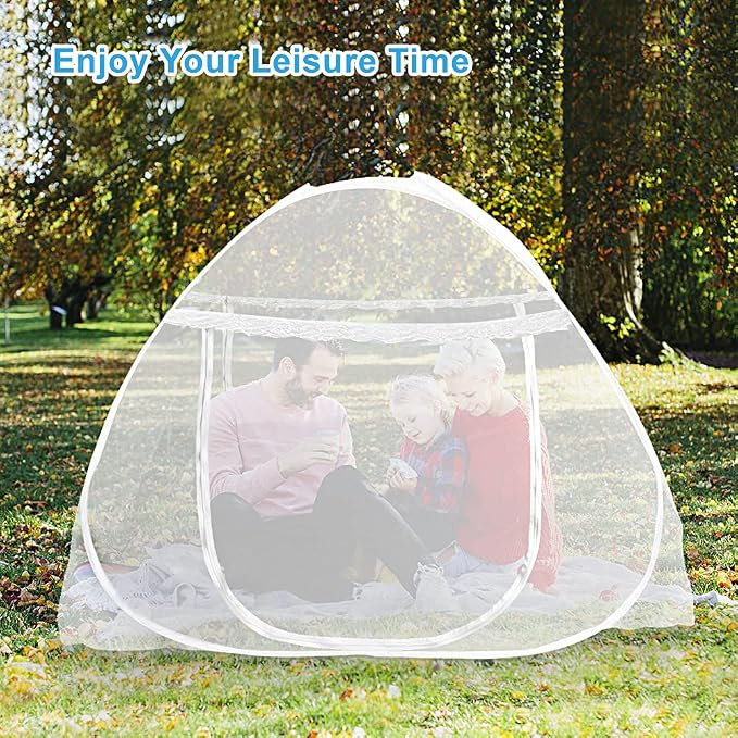 AMMER Pop Up Mosquito Net Tent for Beds, Portable Foldable Mosquito Netting - Image 7