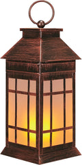 18" Glass Solar Lanterns Outdoor Waterproof, Large Solar Flickering Flame by anyperfect