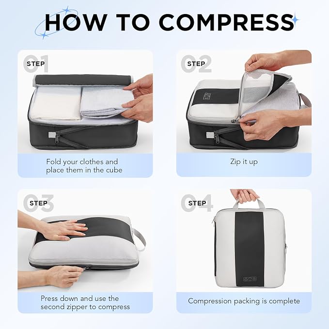 2 Set Compression Packing Cubes - Image 3