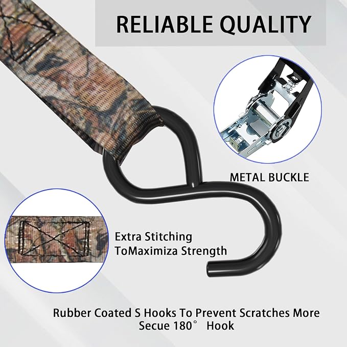 XSTRAP STANDARD Ratchet Tie Down Straps - Image 4