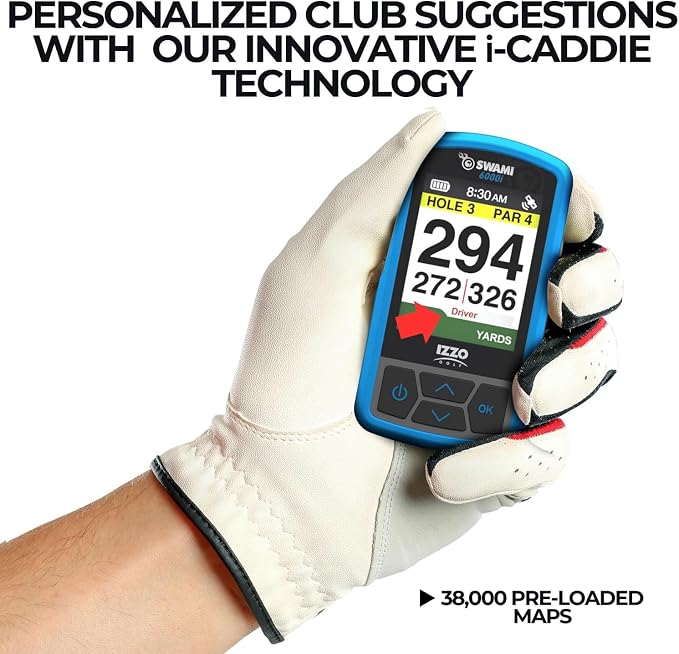 Izzo Swami 6000 Handheld Golf GPS Water-Resistant Color Display - Image 2