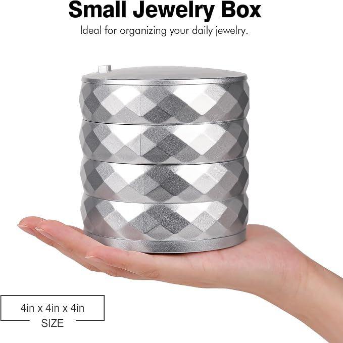 CONBOLA Travel Jewelry Case Box, Small Jewelry Organizer Earring Holder - Image 2