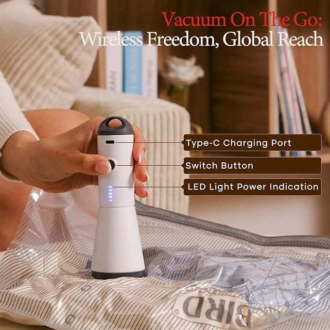 9 Packs Rechargeable Pump Vacuum Bags - Image 2