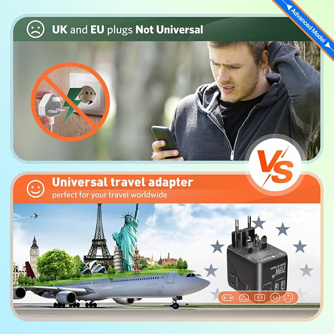 70W International European Travel Plug Adapter - Image 7