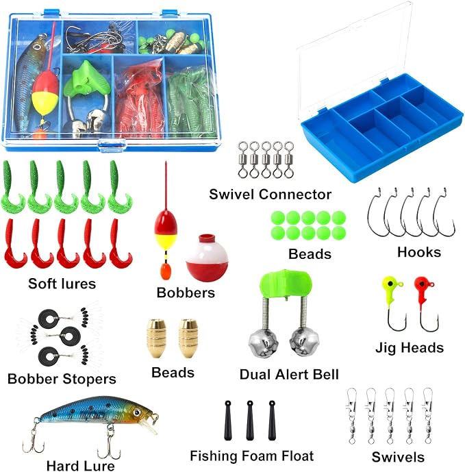 PLUSINNO Kids Fishing Pole, Portable Telescopic Fishing Rod and Reel Combo Kit - - Image 4
