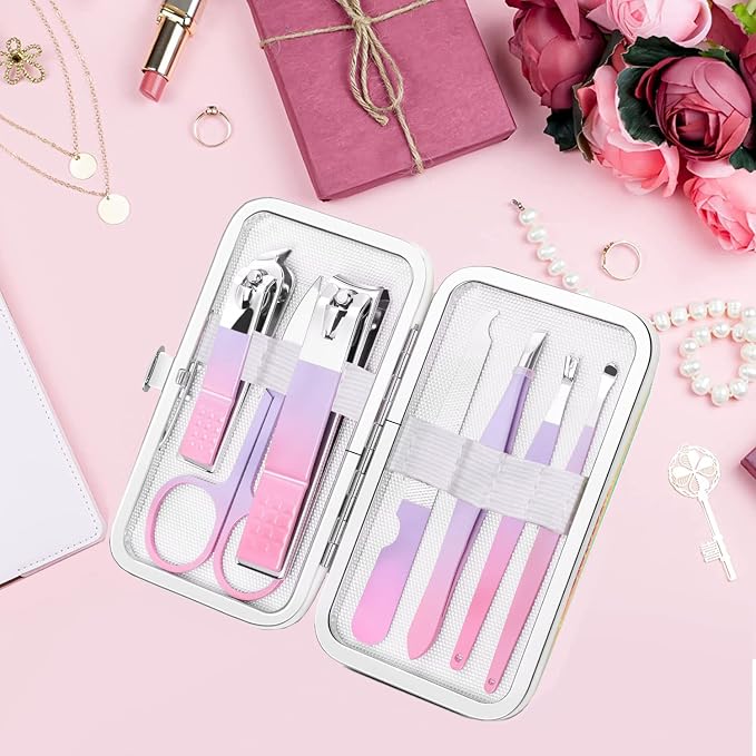 Aceoce Manicure Set Women Nail Clippers Professional Manicure Pedicure Kit - Image 6