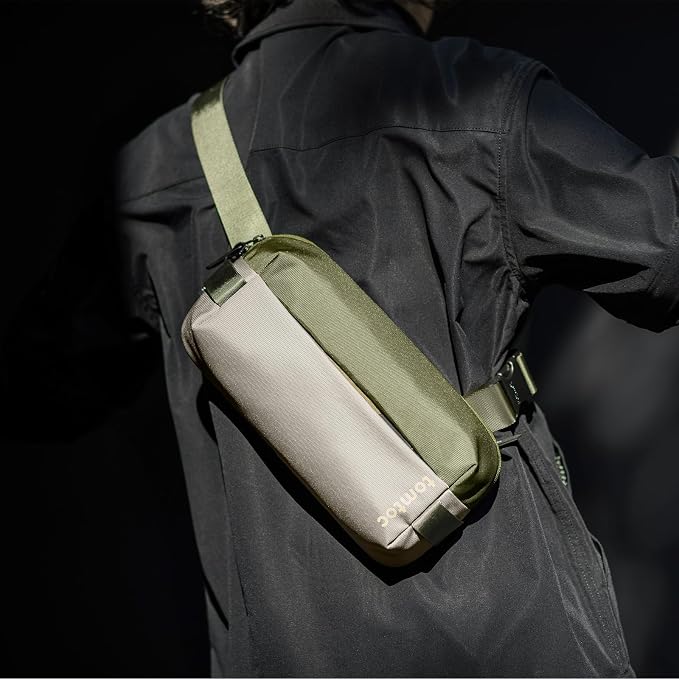 tomtoc Compact EDC Sling Bag, Minimalist Chest Shoulder Backpack Crossbody Bag - Image 2