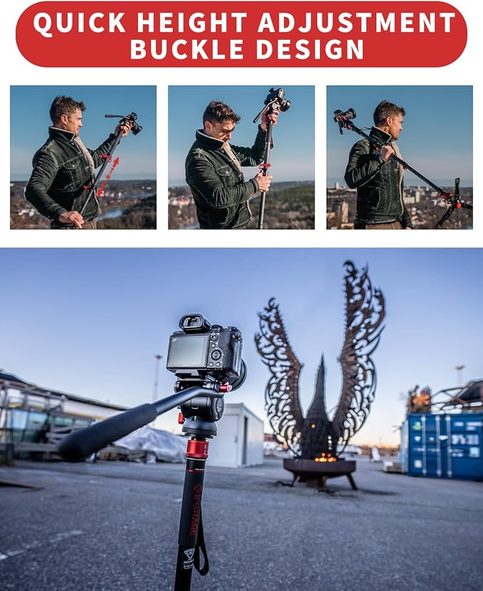 IFOOTAGE 71”Carbon Fiber Monopod - Image 7