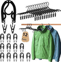 12pcs Black Travel Hangers by Pansyling