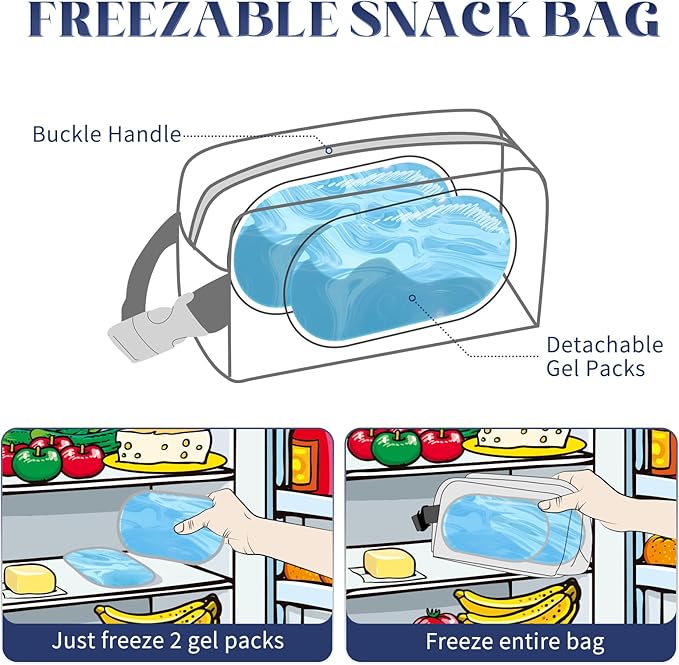 Cerbonny Small Cooler Bag Freezable Lunch Bag - Image 2