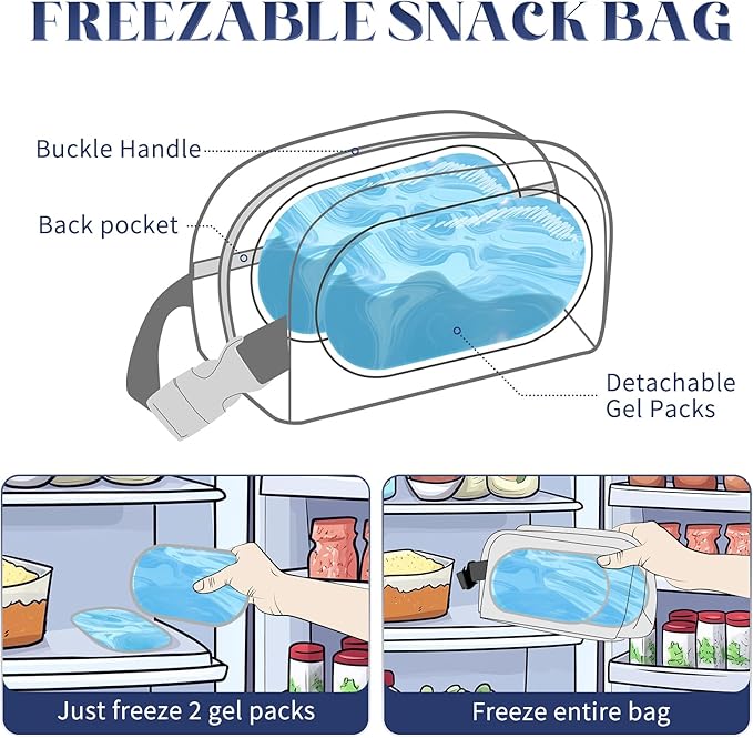 Cerbonny Small Cooler Bag Freezable Lunch Bag - Image 7