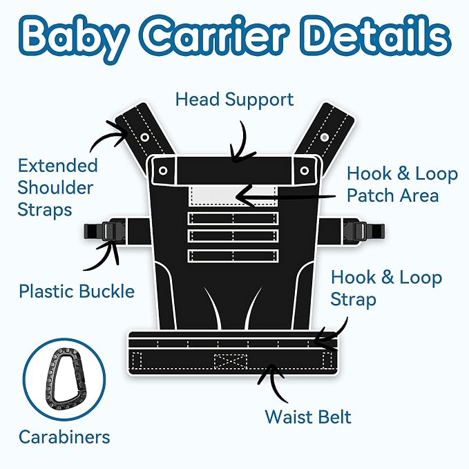 Baby Carrier, Lumbar Support Infant Carrier - Image 3