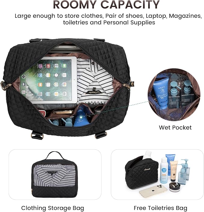 LOVEVOOK Travel Duffle Bag, Weekender Bags - Image 3