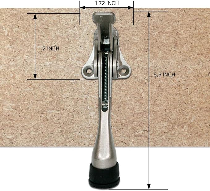 One Touch Kickdown Door Stopper, Door Holder, Heavy Duty Door Stops, Bottom of - Image 3