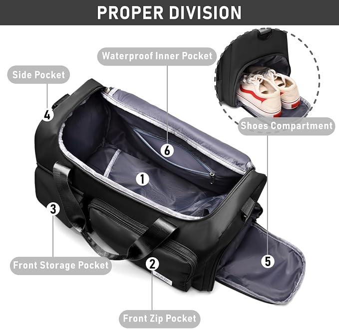NPBAG Women Travel Duffel, Gym Workout Overnight Bag, Mommy Hospital Bag - Image 4