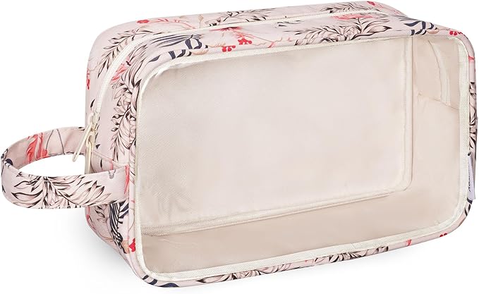Narwey Clear Toiletry Bags for Traveling Women Men, Make Up Organizer, Skincare by Narwey