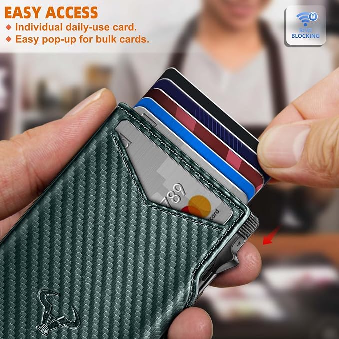 BULLIANT Men Wallet Gift Boxed, Slim Front Pocket Wallet Money Clip Card Holder - Image 5