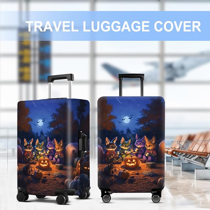 Halloween Luggage Cover Washable Suitcase Protector Anti-Scratch, Stretchable - Image 5
