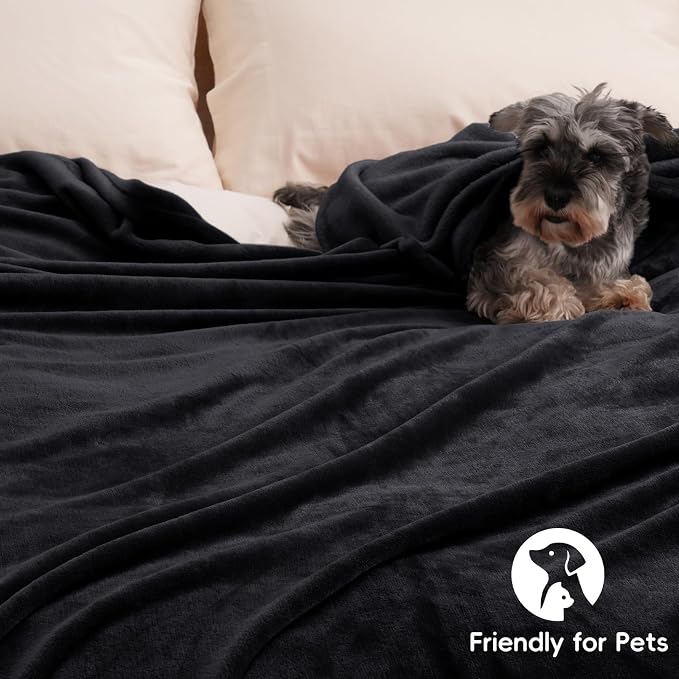 PHF Ultra Soft Fleece Blanket Twin Size, No Shed No Pilling Luxury Plush Cozy - Image 5