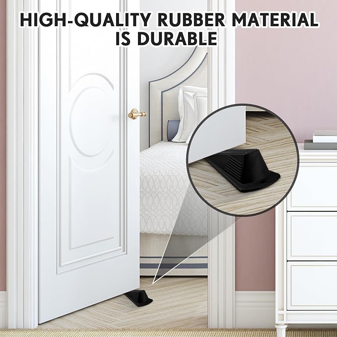 Frienda 12 Pcs Jumbo Door Stoppers Heavy Duty Door Stopper Tall up to 2inch - Image 5