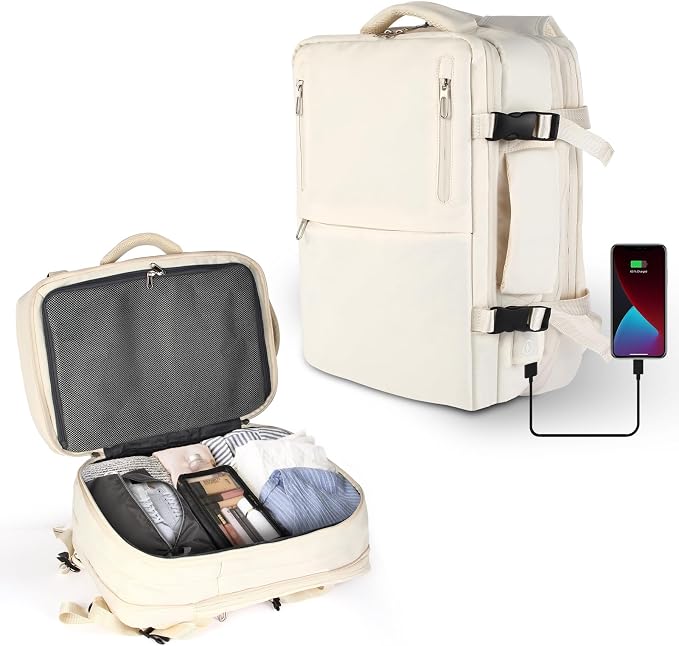 Travel Laptop Backpack with USB Charging Port Business Anti Theft Water - Image 2