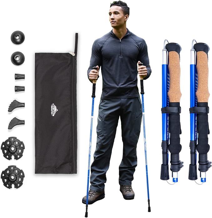Cascade Mountain Tech Lightweight Aircraft-Grade Aluminum Trekking Poles by CascadeMountainTech