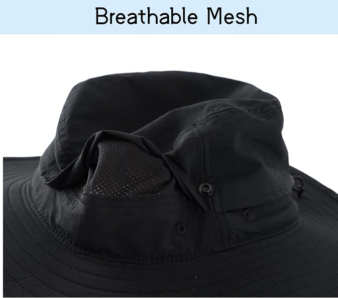 Connectyle Sun Hat for Men Women Outdoor UV Protection Safari Hat for Fishing - Image 5