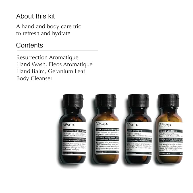 Aesop Arrival Travel Set | Hair and Body Care Staples to Help Refresh | 1.7oz / - Image 3