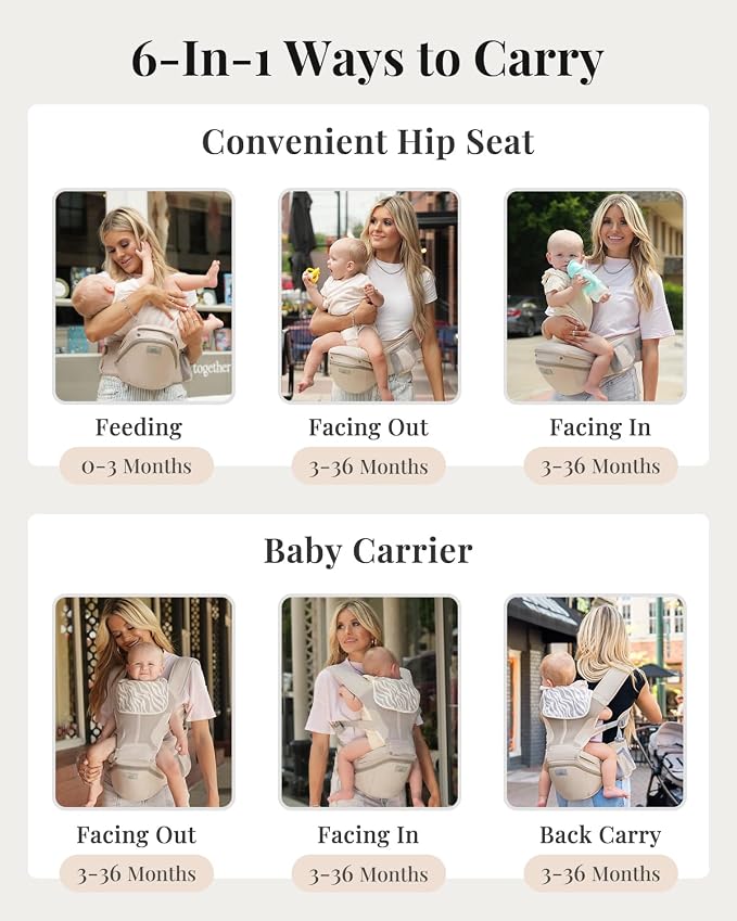 MOMTORY Carryall™ Pro Baby Carrier, Safety-Certified 6-in-1 Baby Carrier - Image 3