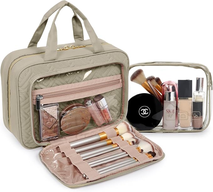 BAGSMART Toiletry Bag Hanging Travel Makeup Organizer - Image 2
