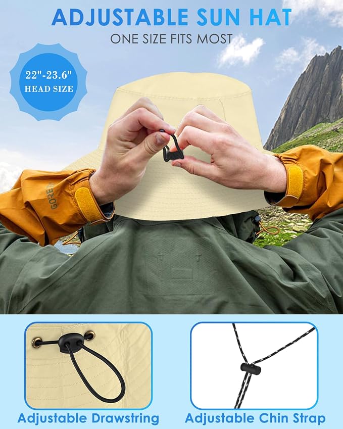BROTOU Foldable Bucket Hats for Women/Men, UPF 50+ Wide Brim Sun Hat, - Image 3