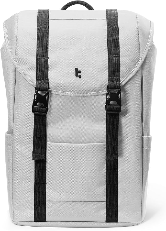 tomtoc Flap Laptop Backpack, Lightweight, Water-Resistant Casual Daypack by tomtoc
