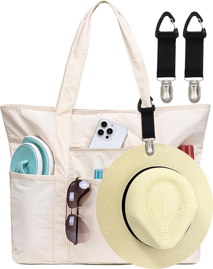 LEDAOU Beach Bags for Women, Beach Bags Waterproof Sandproof, Packable Beach by LEDAOU