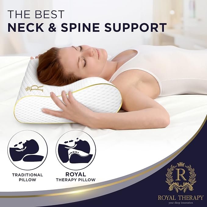 Cervical Memory Foam Pillow – 4-Layer Adjustable King Size Contour Design - Image 4