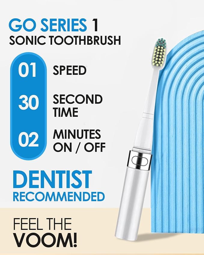 Voom Sonic Go 1 Series Travel Electric Toothbrush, Travel Toothbrushes - Image 3