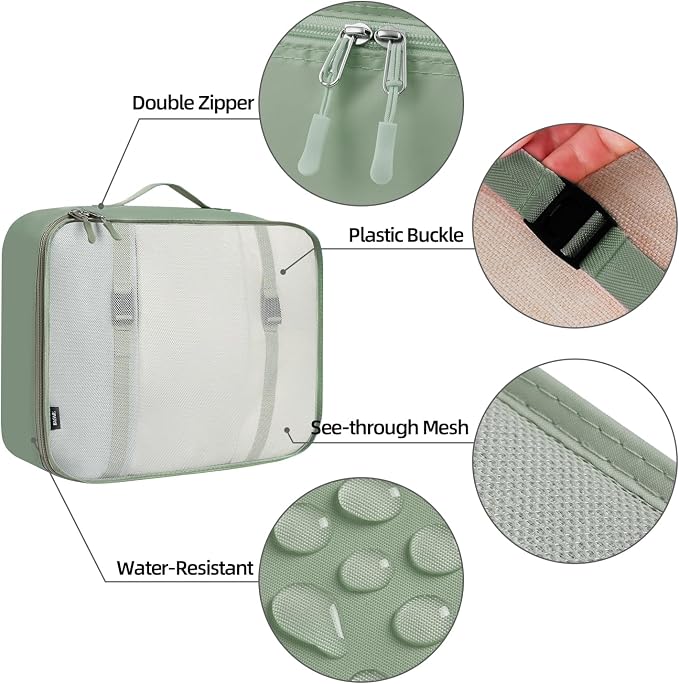 BAGAIL 6 Set/8 Set/10 Set Packing Cubes Various Sizes Packing Organizer - Image 5