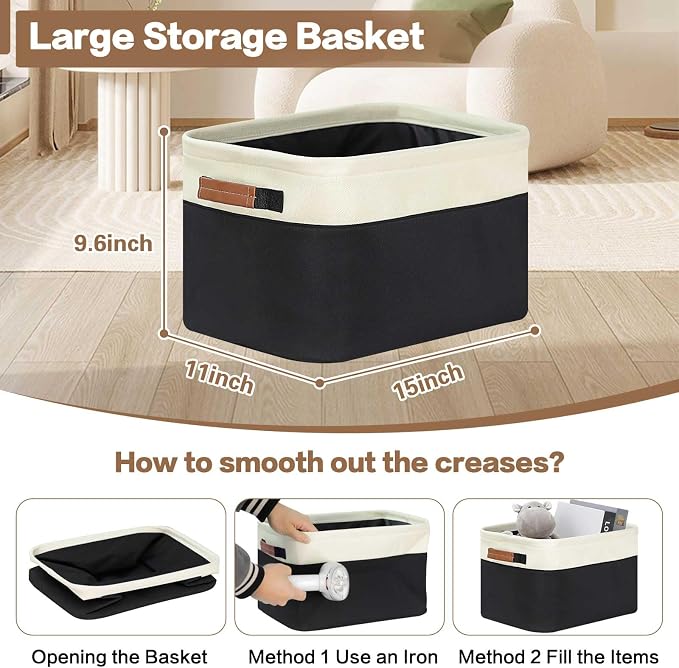 GhvyenntteS Large Fabric Storage Bins - Image 3