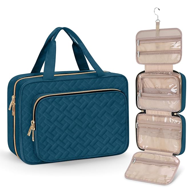 Wedama Toiletry Bag for Women, Medium Cosmetic Travel Bag, Hanging Toiletry Bag by Wedama