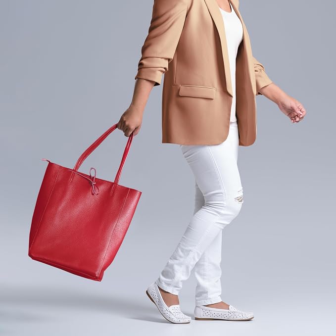 Italian Calf Leather Tote for Women - Image 7