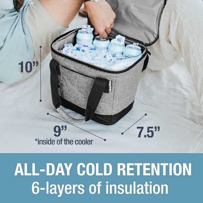 CleverMade Collapsible Insulated Cooler Bag – Leakproof Soft Folding Cooler - Image 4
