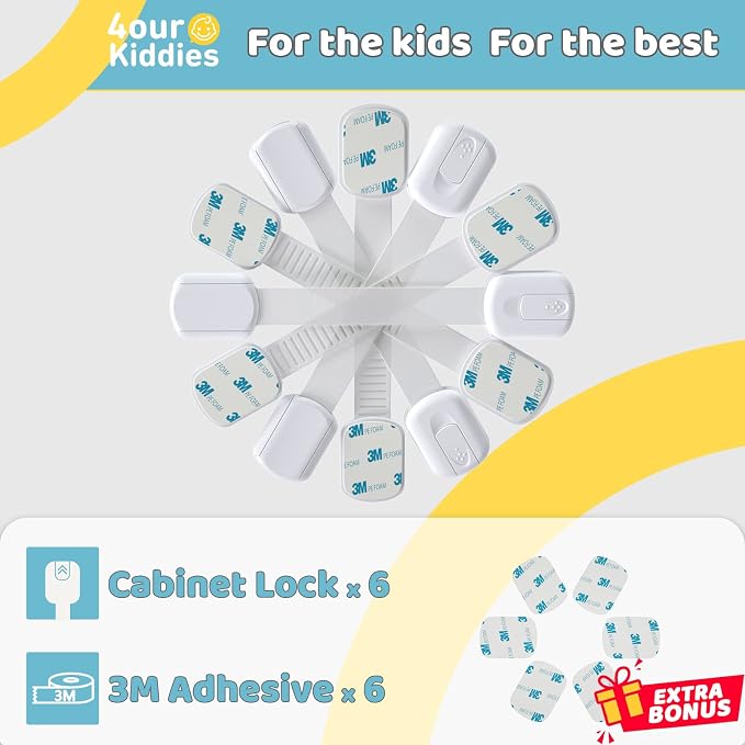 4our Kiddies Child Safety Cabinet Locks - Image 7