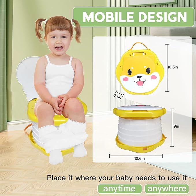 SunnySmile Toddler Travel Potty, Kids Portable Potty, Applicable to Travel - Image 2